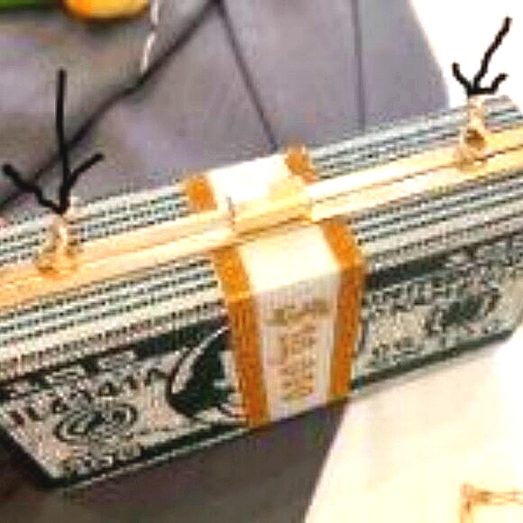 Bling Rhinestone Money Clutch/Purse (w/ Detachable Chain Strap) - Picture 10 of 14